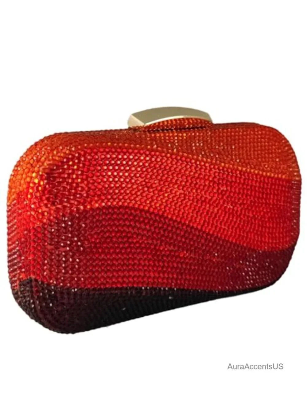 Mini Rhinestone Clutch Evening Bag with Detachable Chain Straps